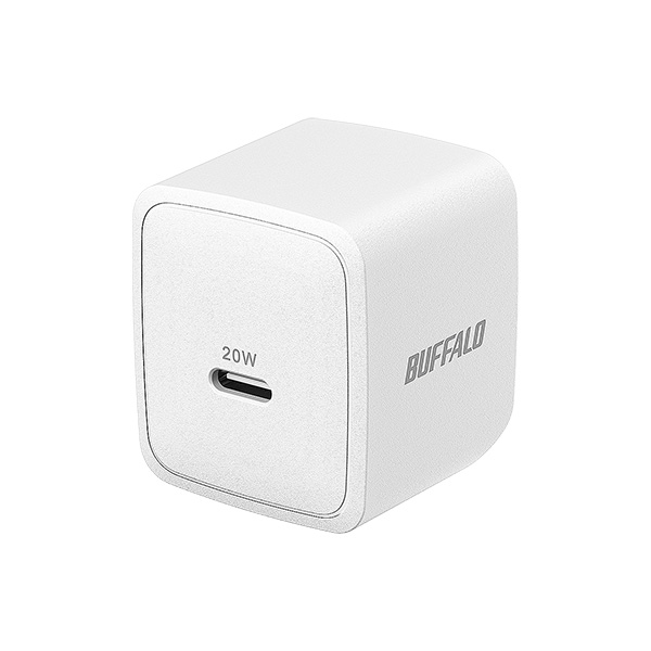 PD20W対応AC充電器 USB Type-C×1ポート ホワイト