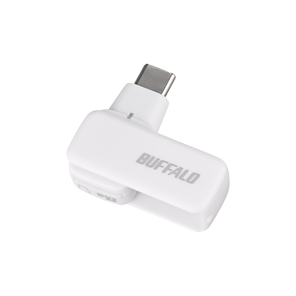 Type-C接続 USB3.2 microSD専用カードリーダ ホワイト
