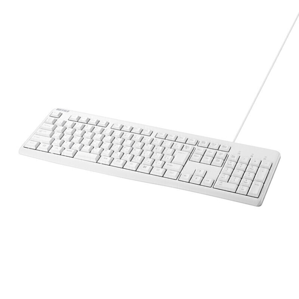 USB接続 有線スタンダードキーボード ホワイト