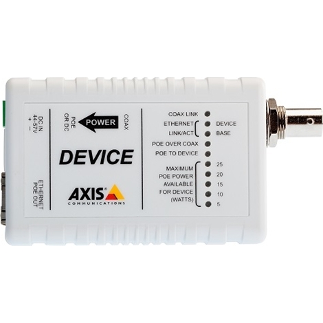 AXIS T8642 PoE+同軸変換アダプター・デバイス用