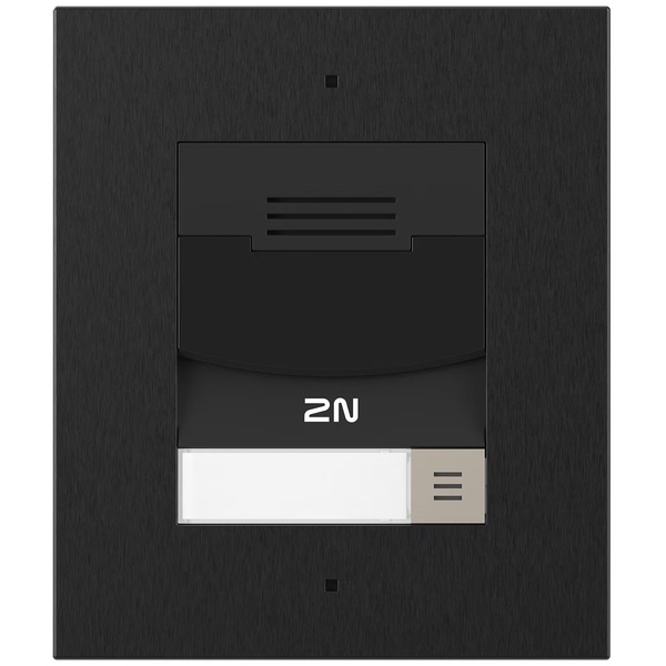 2N IP SOLO FLUSH BLACK WO CAMERA