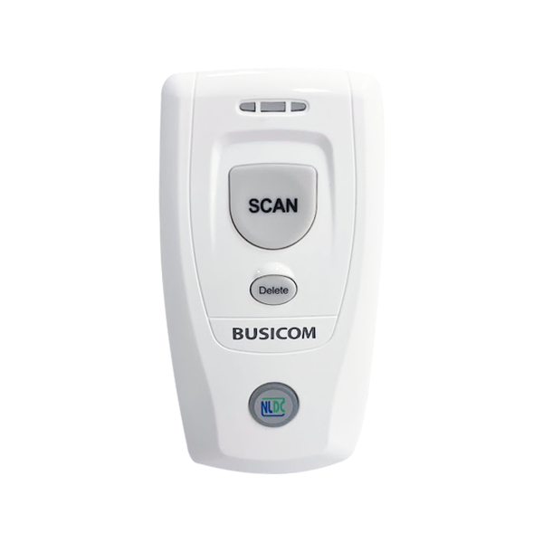 Bluetooth 1次元バーコードリーダー 抗菌仕様 (クリーンホワイト)