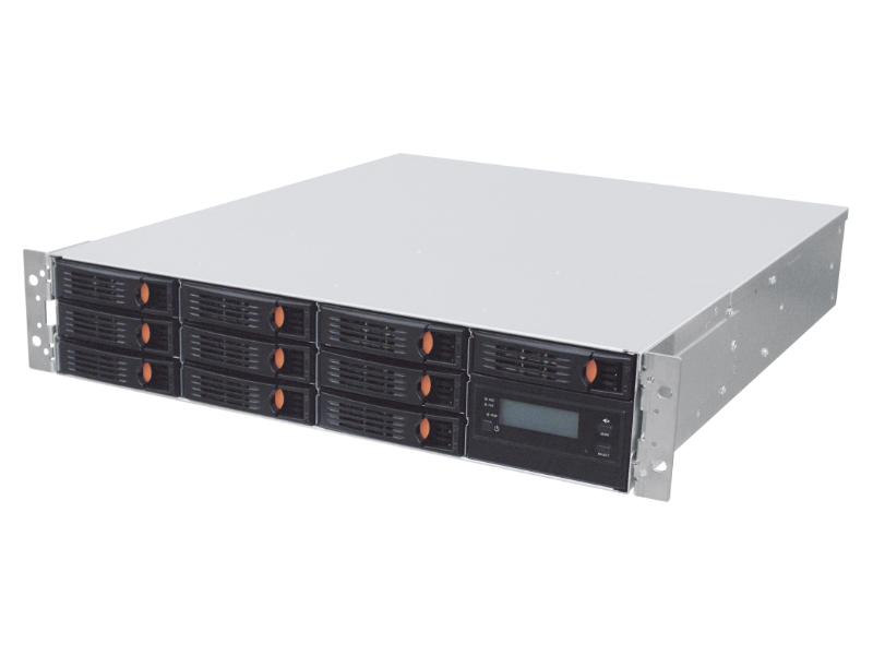 ECLAIRPROシリーズ EP2210B3 USB3.0+eSATA対応 ハードウェアRAID対応2UラックマウントDAS 総容量160TB（16TB×10ドライブ）