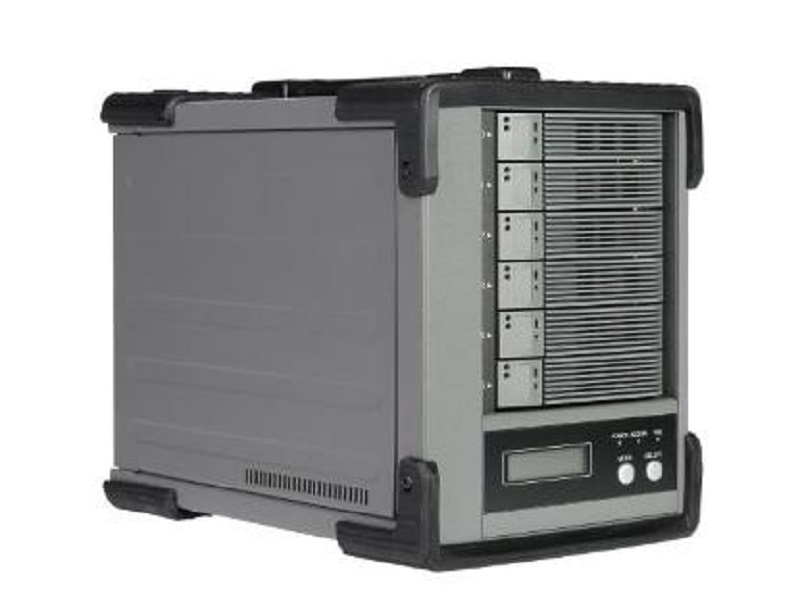 ECLAIRPRO Mobileシリーズ EM256B32 USB3.2（Gen2）対応 ハードウェアRAID対応 可搬型ハンドル付きDAS 総容量12TB（2TB×6ドライブ）