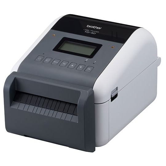 4インチラベル幅感熱ラベルプリンター (カッターユニット搭載モデル/300dpi/USB/有線LAN/Wi-Fi/Bluetooth/RS-232C/USBホスト/液晶)