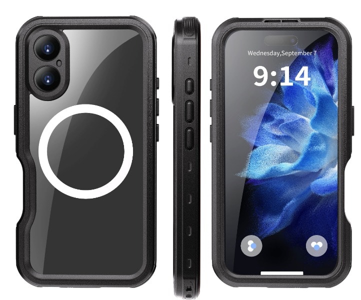 iPhone 16用 IP68 防塵・防水ケース