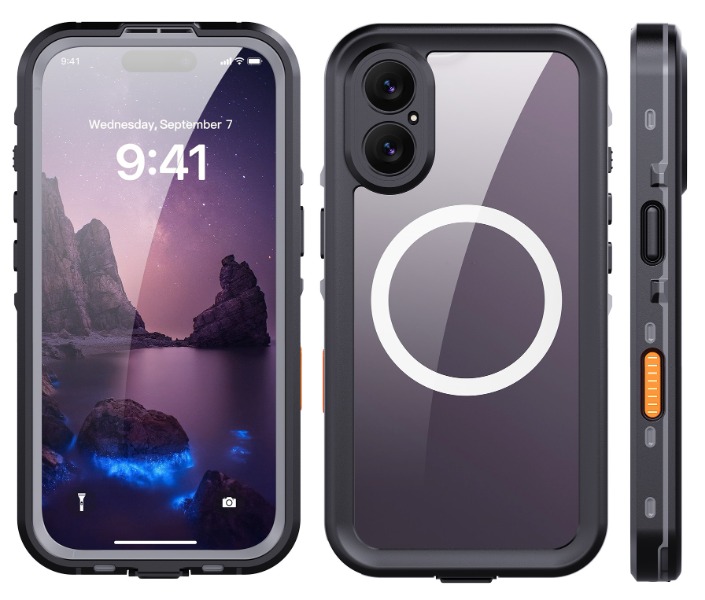 iPhone 17用 IP68 防塵・防水ケース