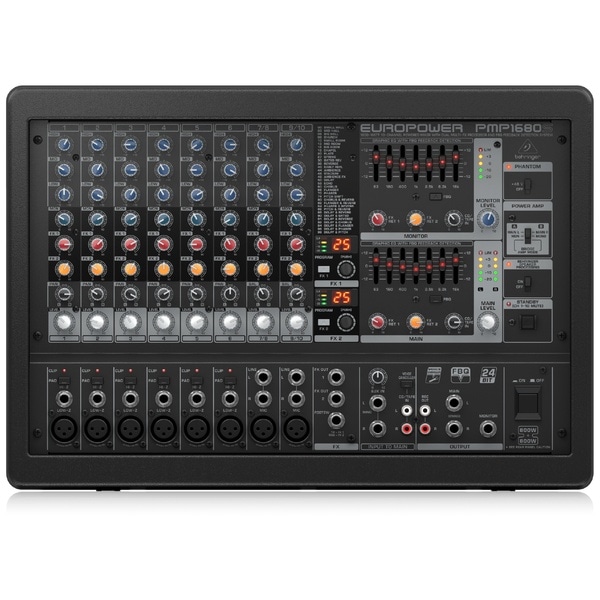 800W×2の強力なパワーアンプとデュアルFXを搭載した10chパワードミキサー