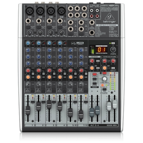 USBオーディオインターフェース、高性能FXプロセッサーを搭載した8入力アナログミキサー