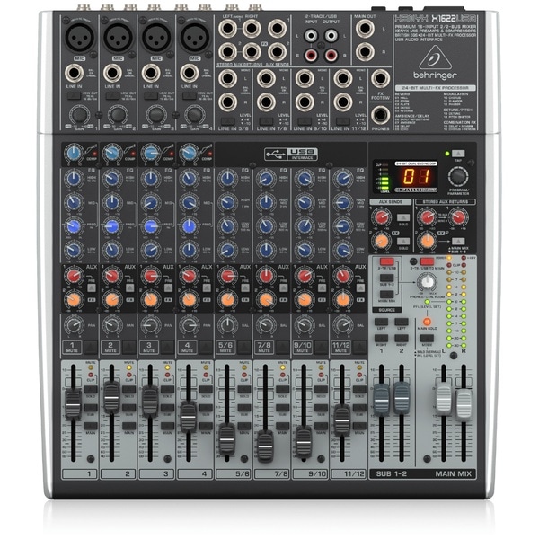USBオーディオインターフェース、高性能FXプロセッサーを搭載した12入力アナログミキサー