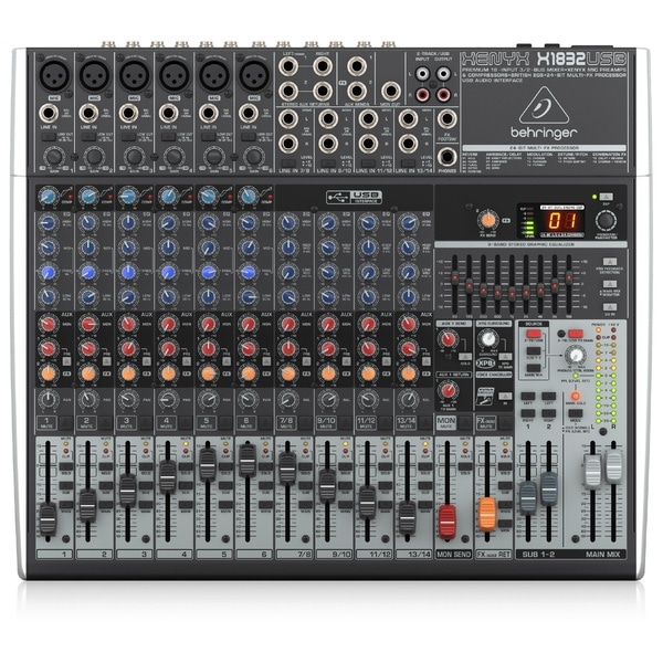 USBオーディオインターフェース、9バンドGEQ、高性能FXプロセッサーを搭載した14入力アナログミキサー