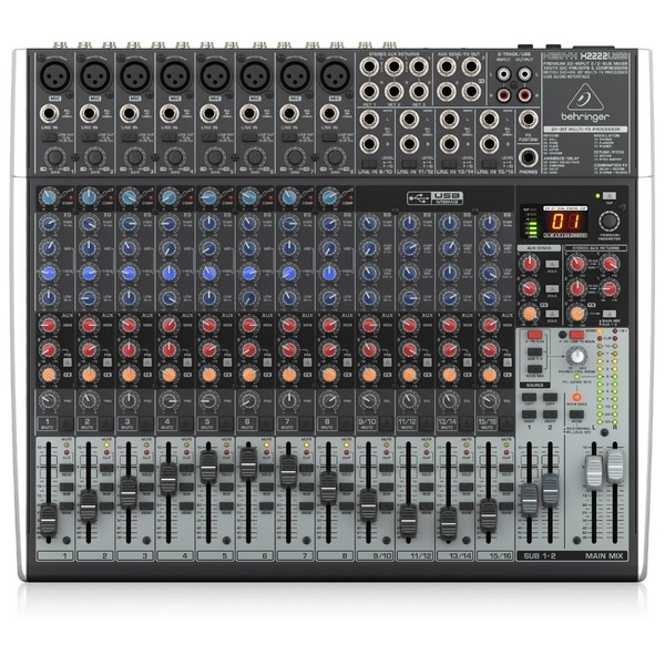 USBオーディオインターフェース、高性能FXプロセッサーを搭載した16入力アナログミキサー