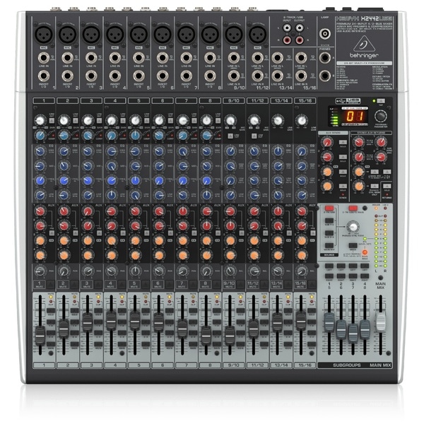 USBオーディオインターフェース、高性能FXプロセッサー、コンプレッサーを搭載した16入力アナログミキサー
