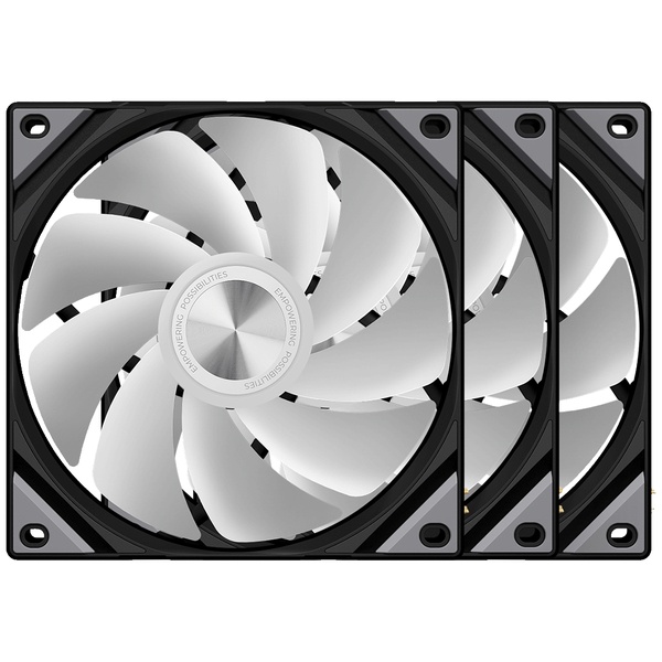 TRYX ROTA SL ARGB Reverse 120mm Fan Triple Pack Black