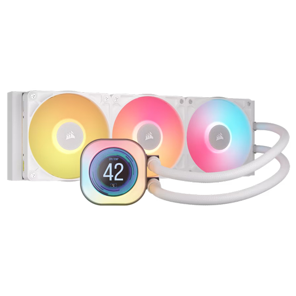 簡易水冷CPUクーラー iCUE LINK TITAN 360 RX RGB LCD -White-
