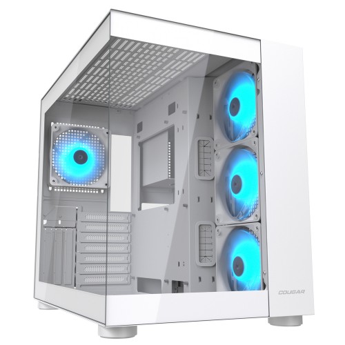 FV150 RE White/ミドルタワーケース/ホワイト/ピラーレスデザイン/120mm ARGB PWMファン4基標準搭載/デュアルチャンバー設計/360mmラジエーター対応/大型GPU対応