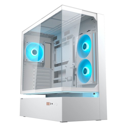 CFV235 White/ミドルタワーケース/ホワイト/独自のCFV構造/パノラマデザイン/「Unity 240」ARGBリバースブレードファン搭載/背面コネクタMB対応/大型GPU対応