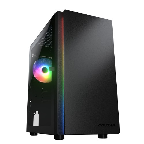 Purity RGB Black/ミニタワーケース/ブラック/120mm ARGBファン1基標準搭載/フロント左側面にLEDストリップを装備