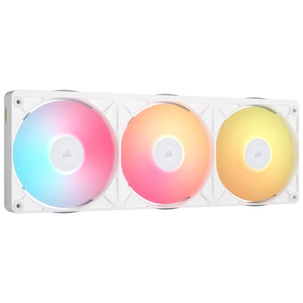 ケースファン iCUE LINK RX360 II Unified Frame RGB Fans Starter Kit White