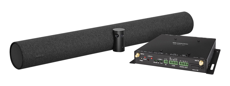 ワイヤレスプレゼンテーションシステム セット (AM-3200-WF-I エアメディア受信機x1台、Jabra製Panacast50 x1台)