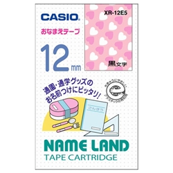 ネームランド用おなまえテープ 12mm ハート柄