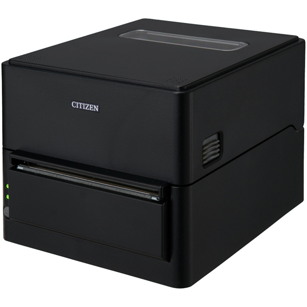 コンパクトラインサーマルプリンター 用紙幅112mm、有線LAN+USB I/F 黒 ACアダプター外付け