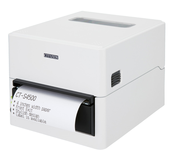 コンパクトラインサーマルプリンター 用紙幅112mm、Bluetooth＋USB I/F 白 ACアダプター外付け