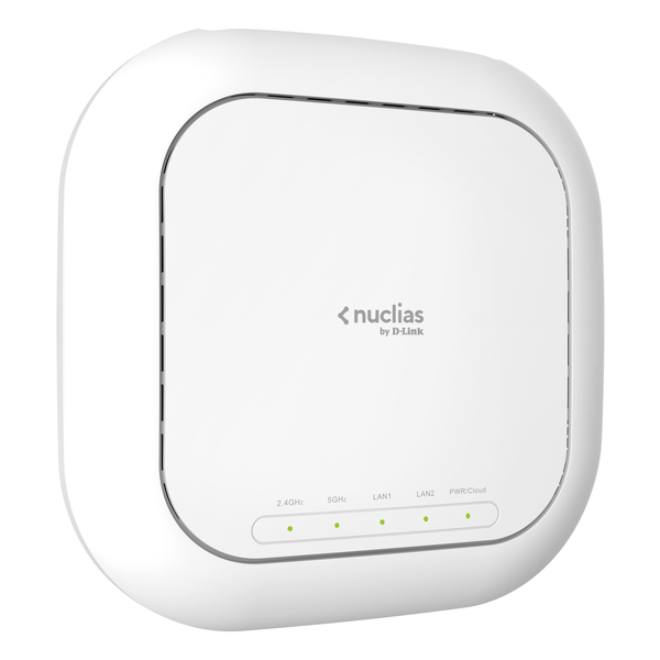 DBA-X1230P Nuclias Cloud対応Wi-Fi6無線アクセスポイント、802.11a/b/g/n/ac/ax(2×2)、屋内用、PoE(802.3at)受電対応、リミテッドライフタイム保証、1Yライセンス付