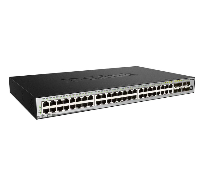 DGS-3630-52TCSI ギガビットL3スタッカブルスイッチ、10/100/1000BASE-T×48ポート（10G SFP+×4、SFP combo 4） スタンダードイメージ（SI）