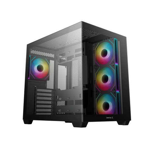 CG530 4F/ピラーレスデザインPCケース/ブラック/デュアルチャンバー設計/背面コネクタマザーボード対応/ARGBファン4基標準搭載