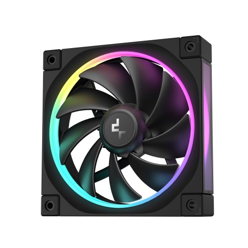 FL12/120mmケースファン/ブラック/36個のARGB Gen2 LEDによる独自のライトエフェクト/MB同期対応/FDB/防振ダンパー/3相4極6スロットモーター搭載