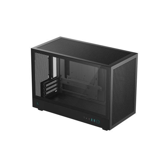 CH260/MicroATX PCケース/ブラック/高エアフロー設計/メッシュパネル/背面コネクタMB対応 (MicroATX)/大型GPU対応