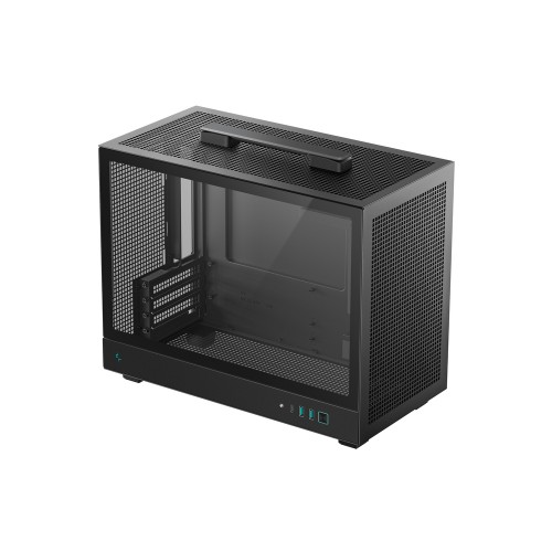 CH160 PLUS/MicroATXケース/ブラック/持ち運び用キャリーハンドル装備/高エアフロー/メッシュパネル/240mmラジエーター対応/長さ342mmまでのGPU対応