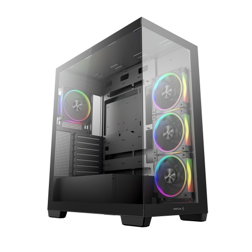 CG580 4F V2/ミドルタワーケース/ピラーレスデザイン/ブラック/シングルチャンバー設計/背面コネクタMB対応/ARGBファン4基標準搭載/360mmラジエーター対応