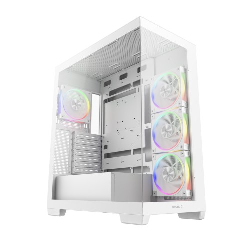 CG580 4F V2 WH/ミドルタワーケース/ピラーレスデザイン/ホワイト/シングルチャンバー設計/背面コネクタMB対応/ARGBファン4基標準搭載/360mmラジエーター対応