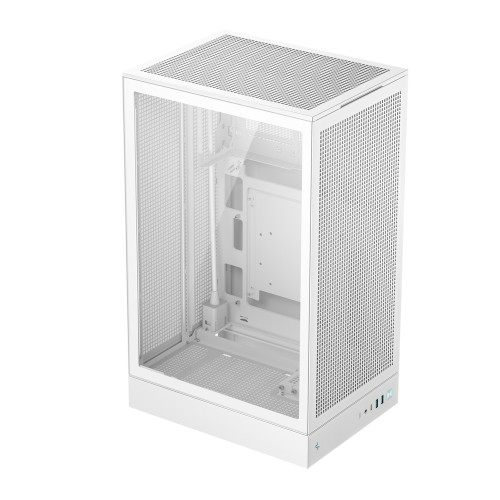 CH270 WH/設置面積が小さい縦型PCケース/ホワイト/背面コネクタマザーボード対応(MicroATX)/USB Gen2 Type-C/360mmラジエーターや大型GPUに対応