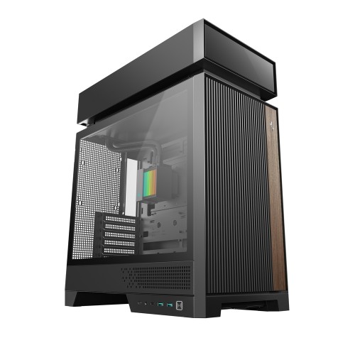 CL6600/ミドルタワーケース/ブラック/360mm簡易水冷搭載/ハイパースプリット構造/ケース上部にラジエーター専用チャンバー/リバースファン2基搭載/背面コネクタMB対応