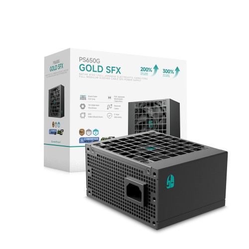 PS650G/フルモジュラー SFX電源ユニット/650W/ブラック/ATX 3.1・PCIe 5.1対応/Cybenetics Platinum＆PPLP Gold/「GAMER STORM」ブランド