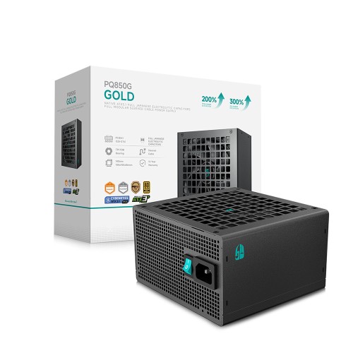 PQ850G/フルモジュラーATX電源ユニット/850W/ブラック/ATX 3.1・PCIe 5.1対応/80PLUS Gold、PPLP Gold、Cybenetics Platinum/「GAMER STORM」ブランド