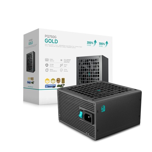 PQ750G/フルモジュラーATX電源ユニット/750W/ブラック/ATX 3.1・PCIe 5.1対応/80PLUS Gold、PPLP Gold、Cybenetics Gold/「GAMER STORM」ブランド