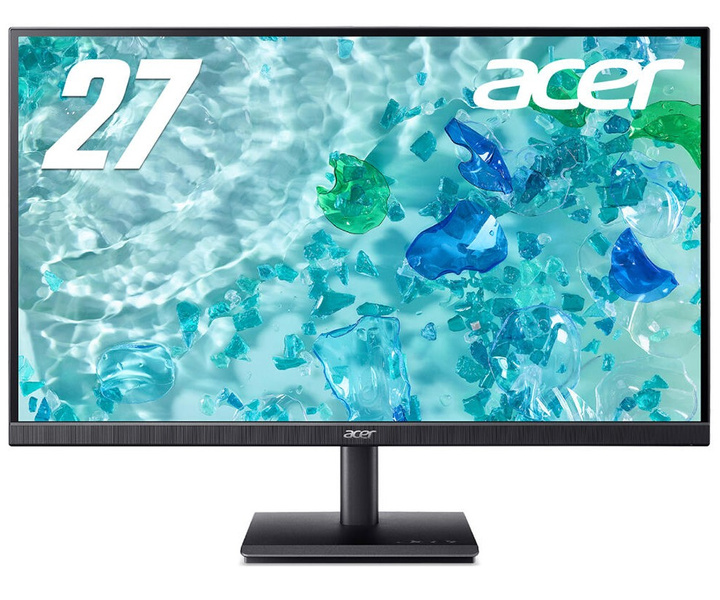 27インチ4K液晶ディスプレイ(27型/3840×2160、4K UHD、16:9/1920×1080、FHD、16:9(DFR利用時)/HDMI、DisplayPort/ブラック/2W+2Wステレオスピーカー/IPS/非光沢/LED/4ms)