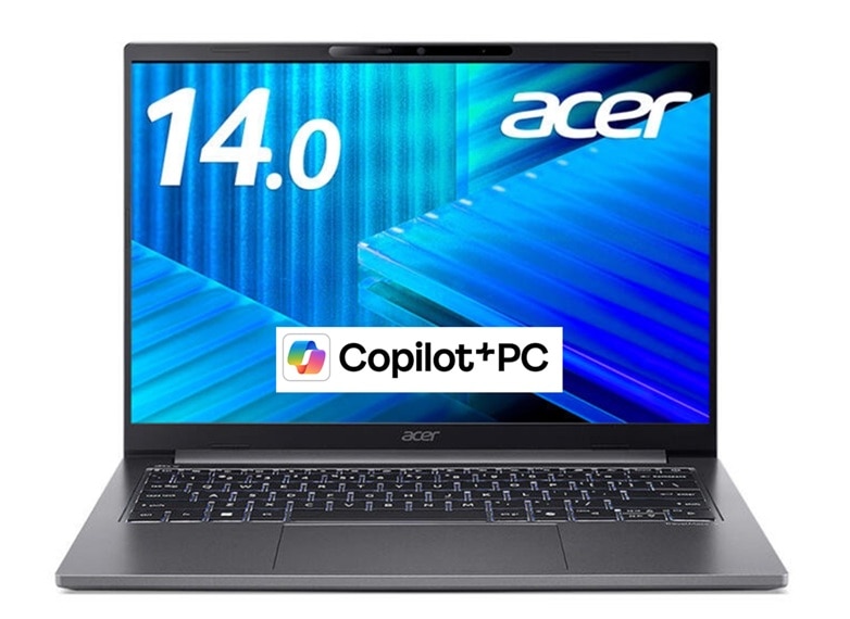 Acer TravelMate X4 14 AI (Core Ultra 7プロセッサー 258V/32GB/SSD・512GB/光学ドライブなし/Win11Pro64/Officeなし/14型/Copilot+PC)