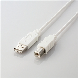 EU RoHS指令準拠 USB2.0ケーブル ABタイプ/1.5m(ホワイト)