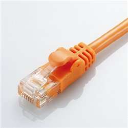 CAT6準拠 GigabitやわらかLANケーブル 5m(オレンジ)
