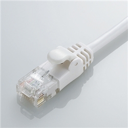 CAT6準拠 GigabitやわらかLANケーブル 3m(ホワイト)