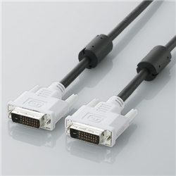 DVIデュアルリンクケーブル 1.0m/DVI-D24pinオス-DVI-D24pinオス(ブラック)