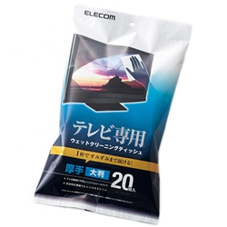薄型テレビクリーナー/ウェットティッシュ/Mサイズ/20枚入
