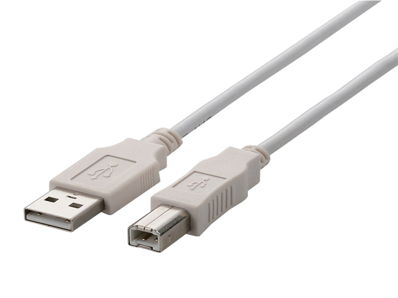 USB2.0ケーブル/A-Bタイプ/ノーマル/1.5m/ホワイト