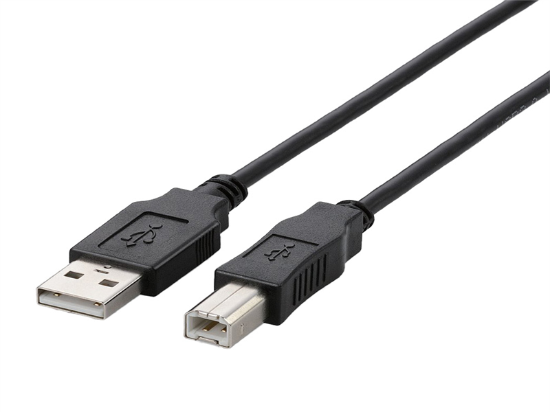 USB2.0ケーブル/A-Bタイプ/ノーマル/5.0m/ブラック