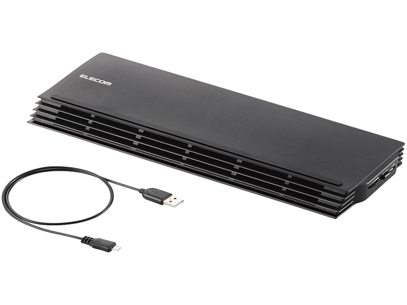 ノートPC用クーラー/小型バー/12.1～17インチ対応/ブラック